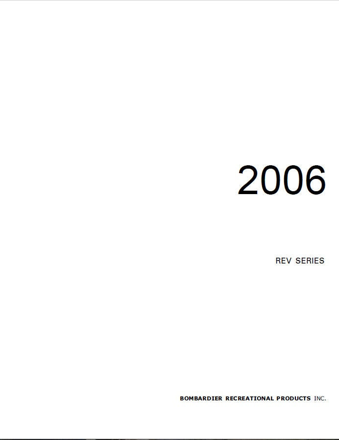 Polaris RMK Trail Switchback 600 900 Snowmobile Service Manual factory service manual title page