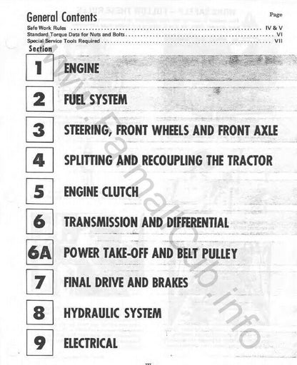 Farmall Cub 140 240 340 Tractor Service Manual - sample page 2