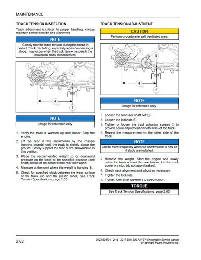 2015-2017 Polaris Rush Switchback XCR RMK 600 800 Snowmobile Service Manual | 2015-2017 - sample page 5
