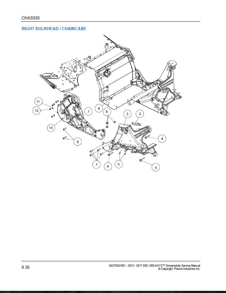 2015-2017 Polaris Rush Switchback XCR RMK 600 800 Snowmobile Service Manual | 2015-2017 - sample page 7