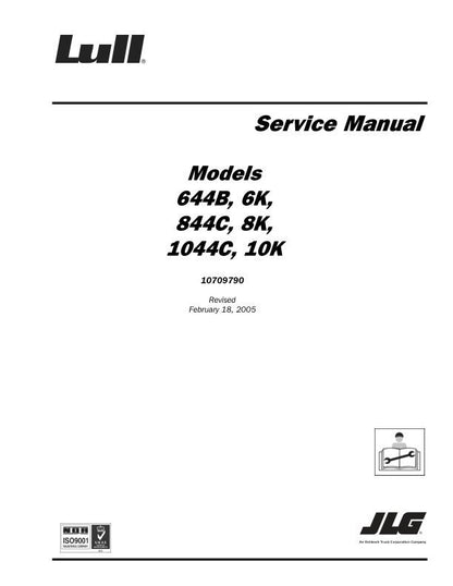 JLG Lull 644B 844C 1044C Telehandler Service Manual factory service manual title page