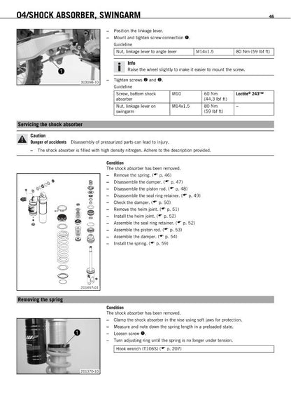 KTM SXF 350 SXF350 Motorcycle Service Manual | 2011-2015 - sample page 6