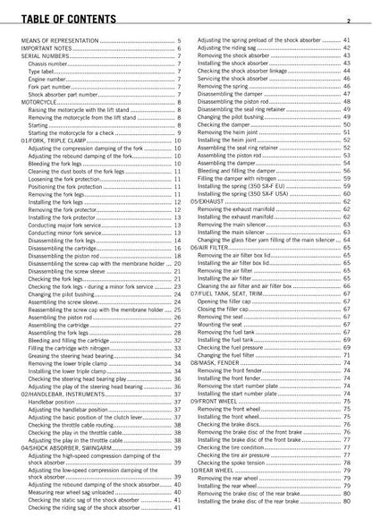 KTM SXF 350 SXF350 Motorcycle Service Manual | 2011-2015 - sample page 2