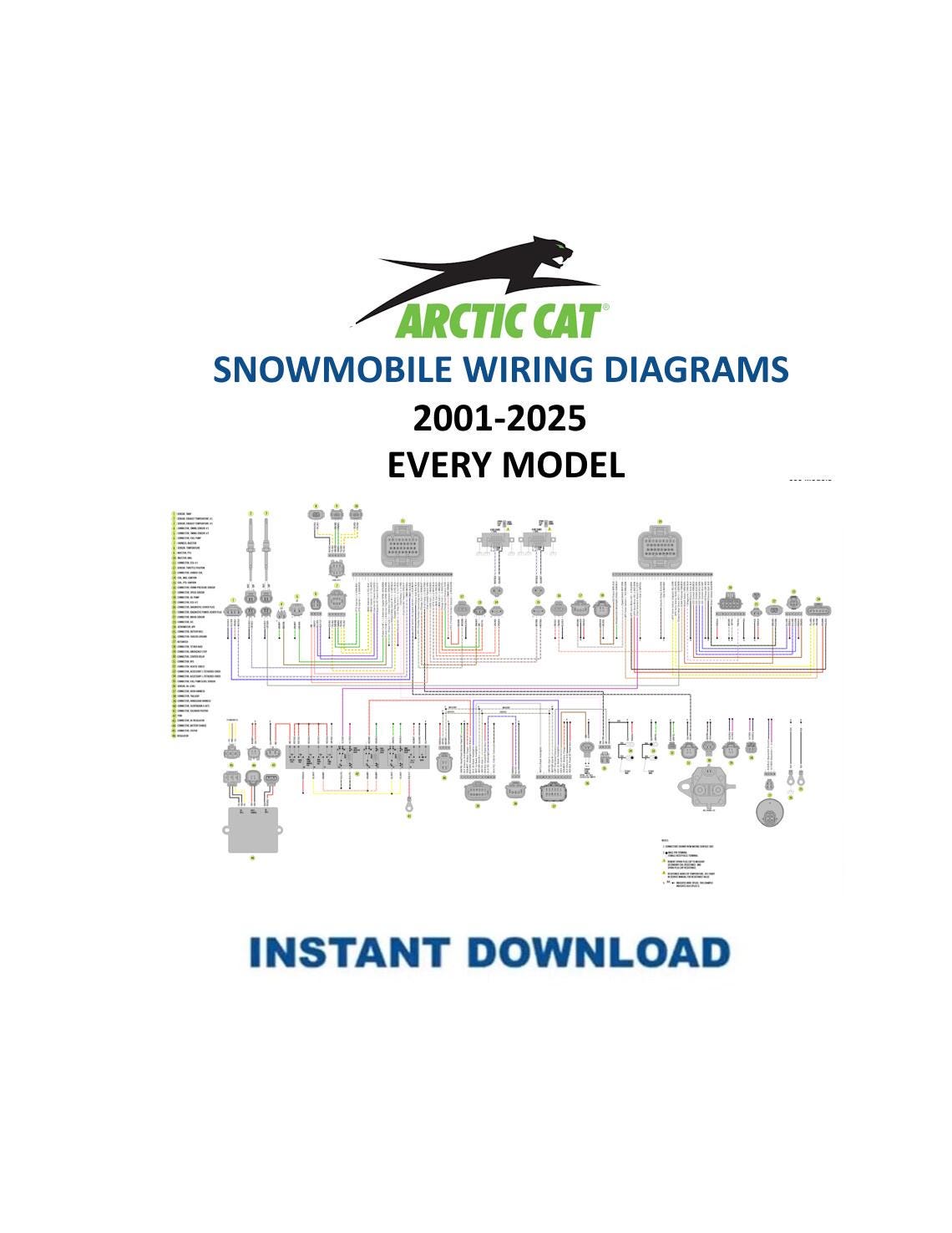 Arctic Cat Snowmobile Wiring Diagrams 2001-2026 - Service Manual PDF Instant Download
