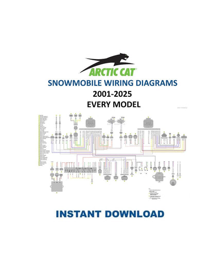 Arctic Cat Snowmobile Wiring Diagrams 2001-2026 - Service Manual PDF Instant Download