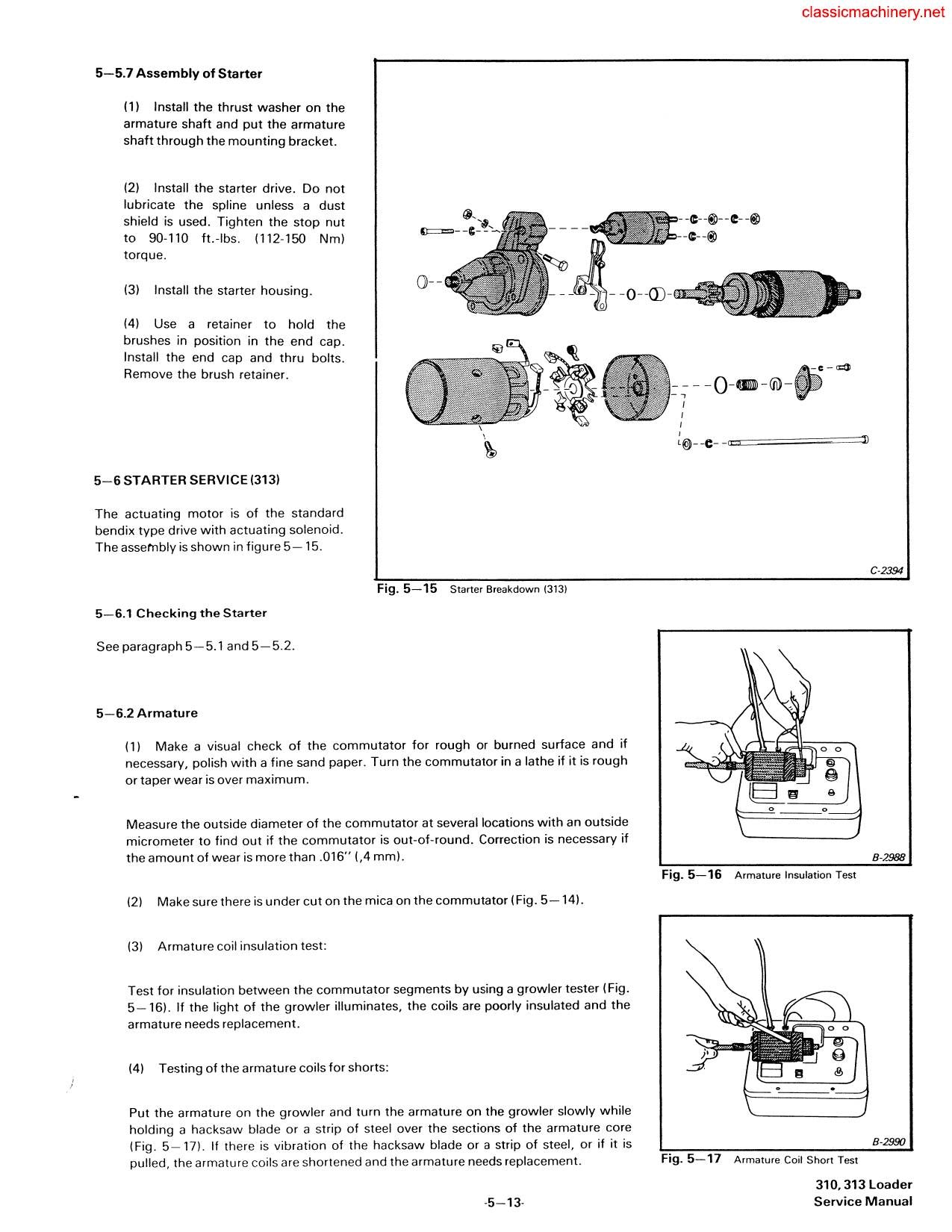 Bobcat 310 313 Skid Steer Loader Service Manual sample page from service manual