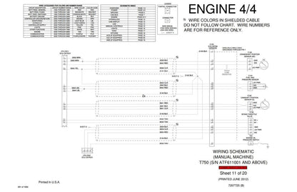 Bobcat T750 Compact Track Loader Service Manual sample page with technical illustrations