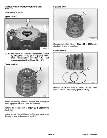Bobcat S630 Skid Steer Loader Service Manual sample page from service manual