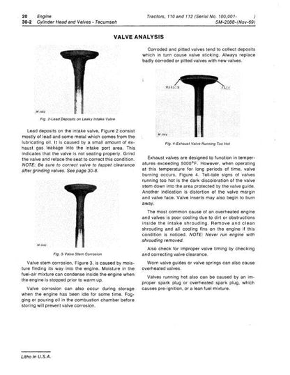 John Deere 110 112 Lawn Tractor Service Manual sample page showing repair procedures