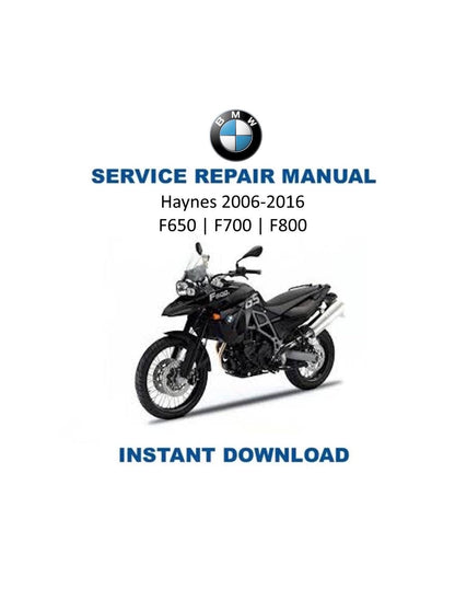 BMW F800 Twin K70 K71 K72 K73 K75 Service Manual 2006-2016 - Service Manual PDF Instant Download