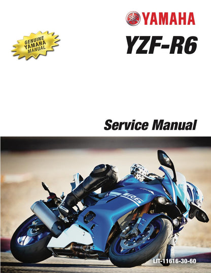 Yamaha YZF-R6 Motorcycle Service Manual factory service manual title page