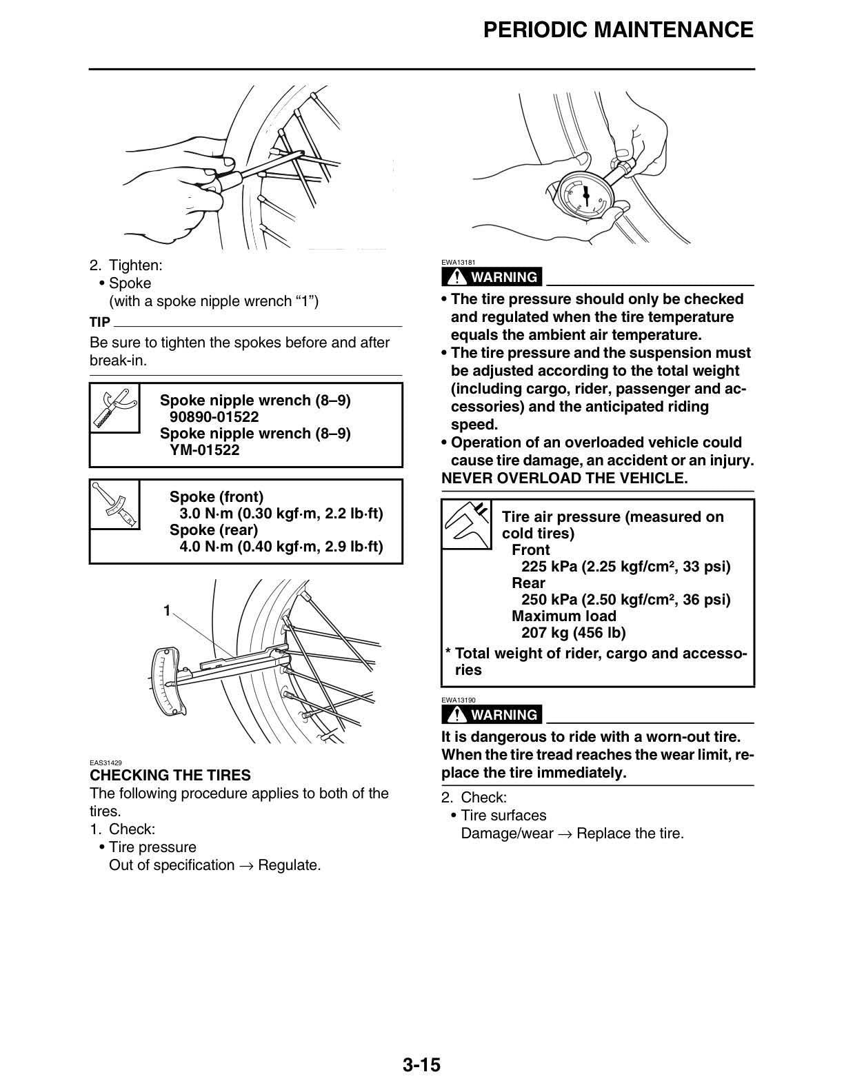 Yamaha Bolt R-Spec Motorcycle Service Manual sample page from service manual