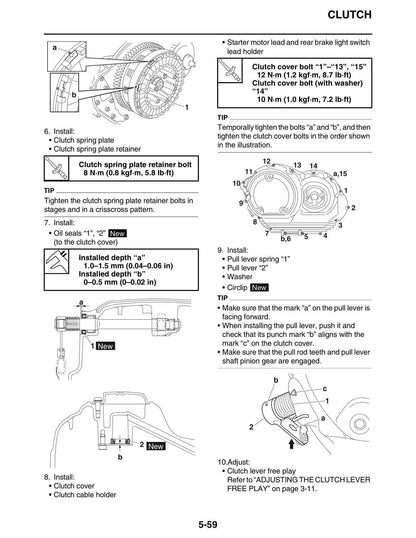 Yamaha Bolt R-Spec Motorcycle Service Manual sample page from the repair manual
