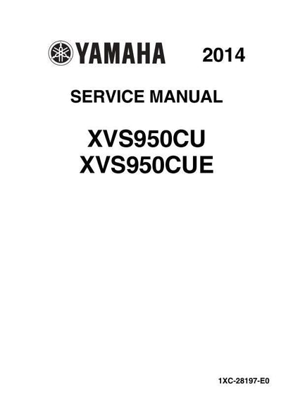 Yamaha Bolt 950 Motorcycle XVS950C Service Manual factory service manual title page