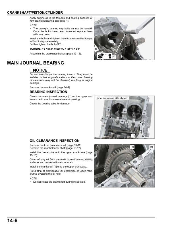 Honda ADV 750 Scooter Service Manual sample page from the repair manual