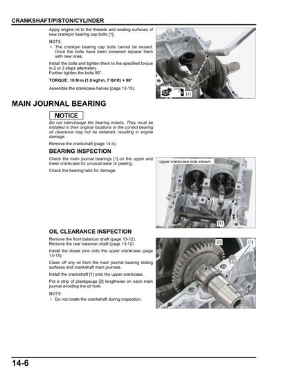 Honda ADV 750 Scooter Service Manual sample page from the repair manual