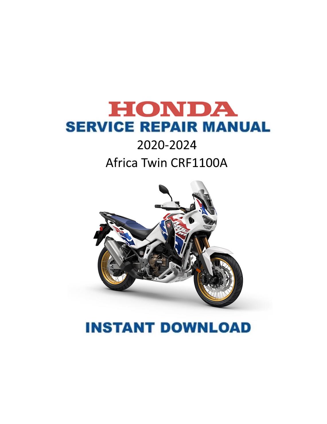 Honda Africa Twin CRF1100 Motorcycle Service Manual 2020-2024 - Service Manual PDF Instant Download