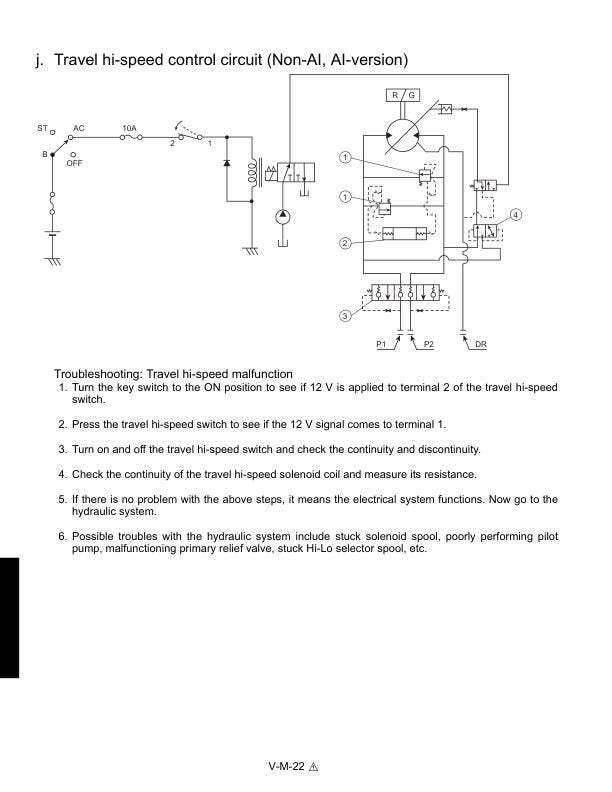 Kubota KX121-3 KX161-3 Excavator Service Manual sample page with technical illustrations