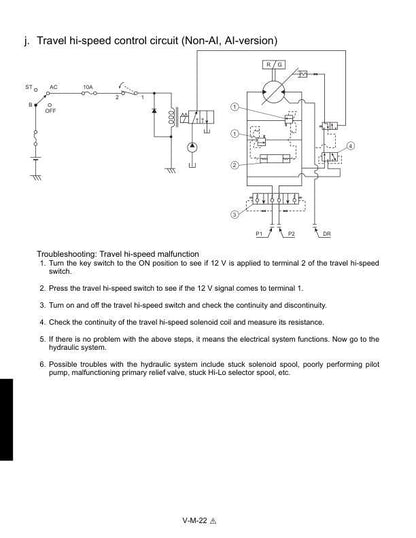 Kubota KX121-3 KX161-3 Excavator Service Manual sample page with technical illustrations