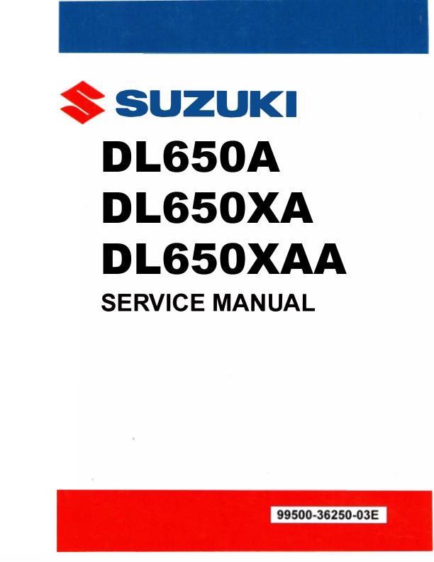 Suzuki V-Strom DL650 Motorcycle Service Manual | 2017-2021 - sample page 2