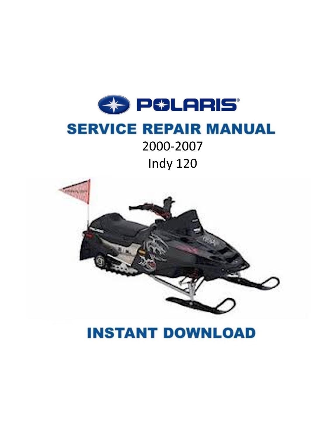 Polaris Indy 120 Snowmobile Service Manual 2000-2007 - Service Manual PDF Instant Download