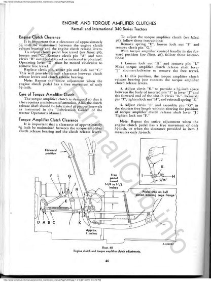 Farmall Cub 140 240 340 Tractor Service Manual - sample page 7