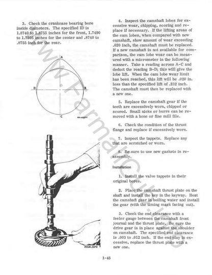 Farmall Cub 140 240 340 Tractor Service Manual - sample page 5