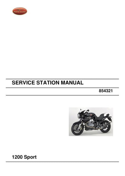Moto Guzzi 1200 Sport Motorcycle Service Manual factory service manual title page