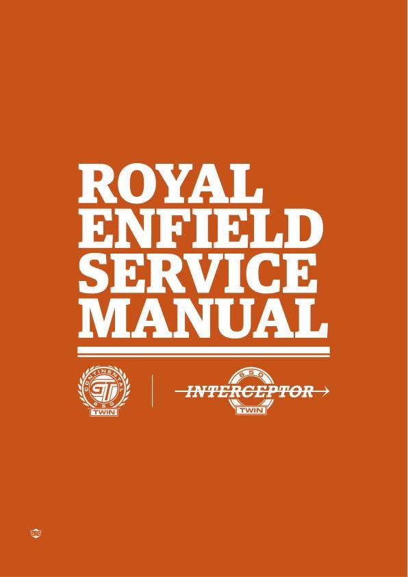 Royal Enfield Interceptor 650 Twin Service Manual factory service manual title page