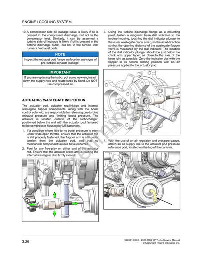 Polaris RZR XP Turbo UTV Service Manual sample page from service manual