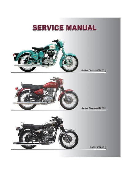 Royal Enfield Bullet Classic Electra EFI Service Manual factory service manual title page