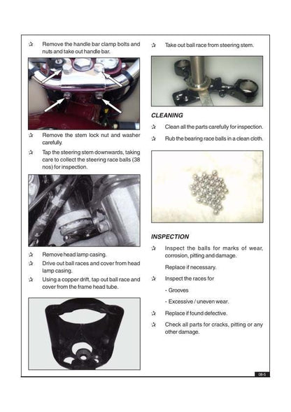 Royal Enfield Bullet Classic Electra EFI Service Manual sample page from the repair manual