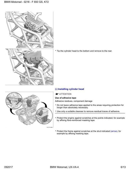 BMW F650 GS Dakar K72 Motorcycle Service Manual factory service manual title page