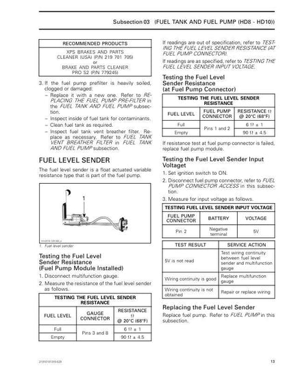 Can Am Defender 900 1000 HD5 HD8 HD10 Service Manual sample page showing repair procedures