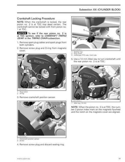 Can Am Renegade 570 650 850 1000R Service Manual sample page from service manual