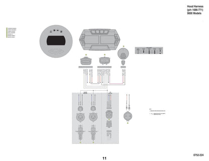 Arctic Cat Snowmobile Wiring Diagrams sample page with diagrams and specifications