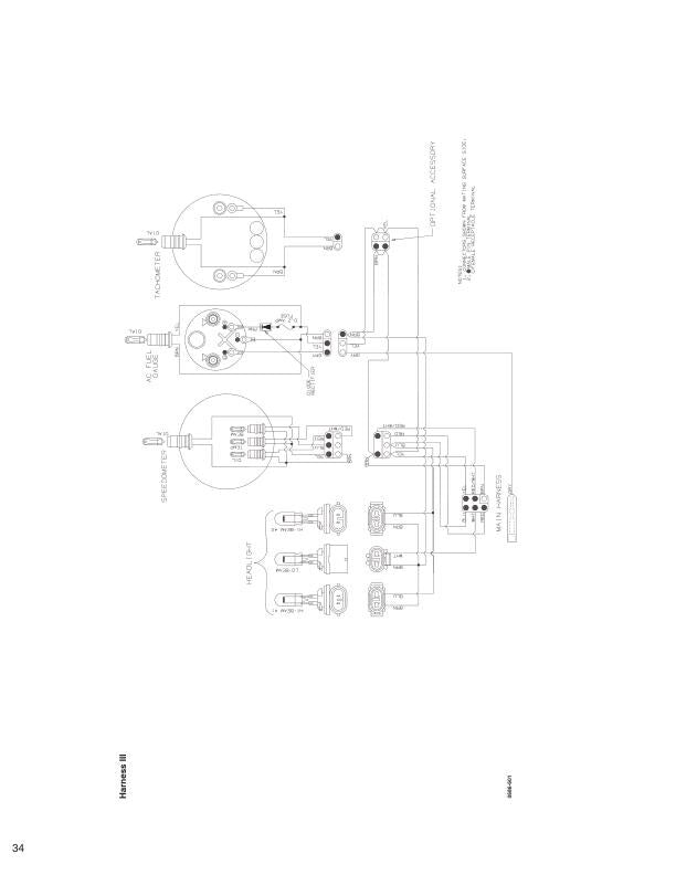 Arctic Cat Snowmobile Wiring Diagrams sample page with service data and tables