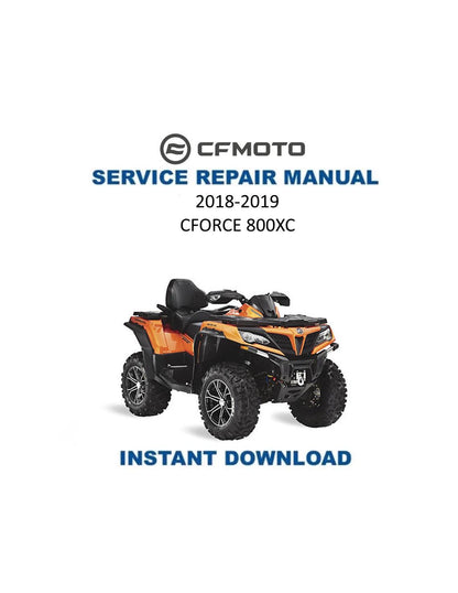 CFMOTO CFORCE 800XC Service Repair Manual 2018-2019 - Service Manual PDF Instant Download