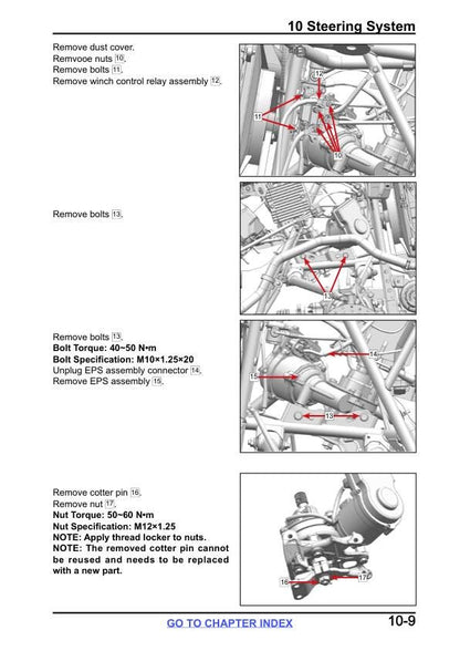 CFMOTO CFORCE 800 850 1000 Service Repair Manual sample page from the repair manual