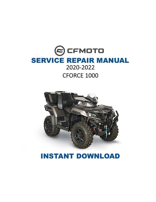 CFMOTO CFORCE 1000 Service Repair Manual 2020-2022 - Service Manual PDF Instant Download