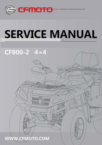 CFMOTO CFORCE CF800-2 Service Repair Manual factory service manual title page