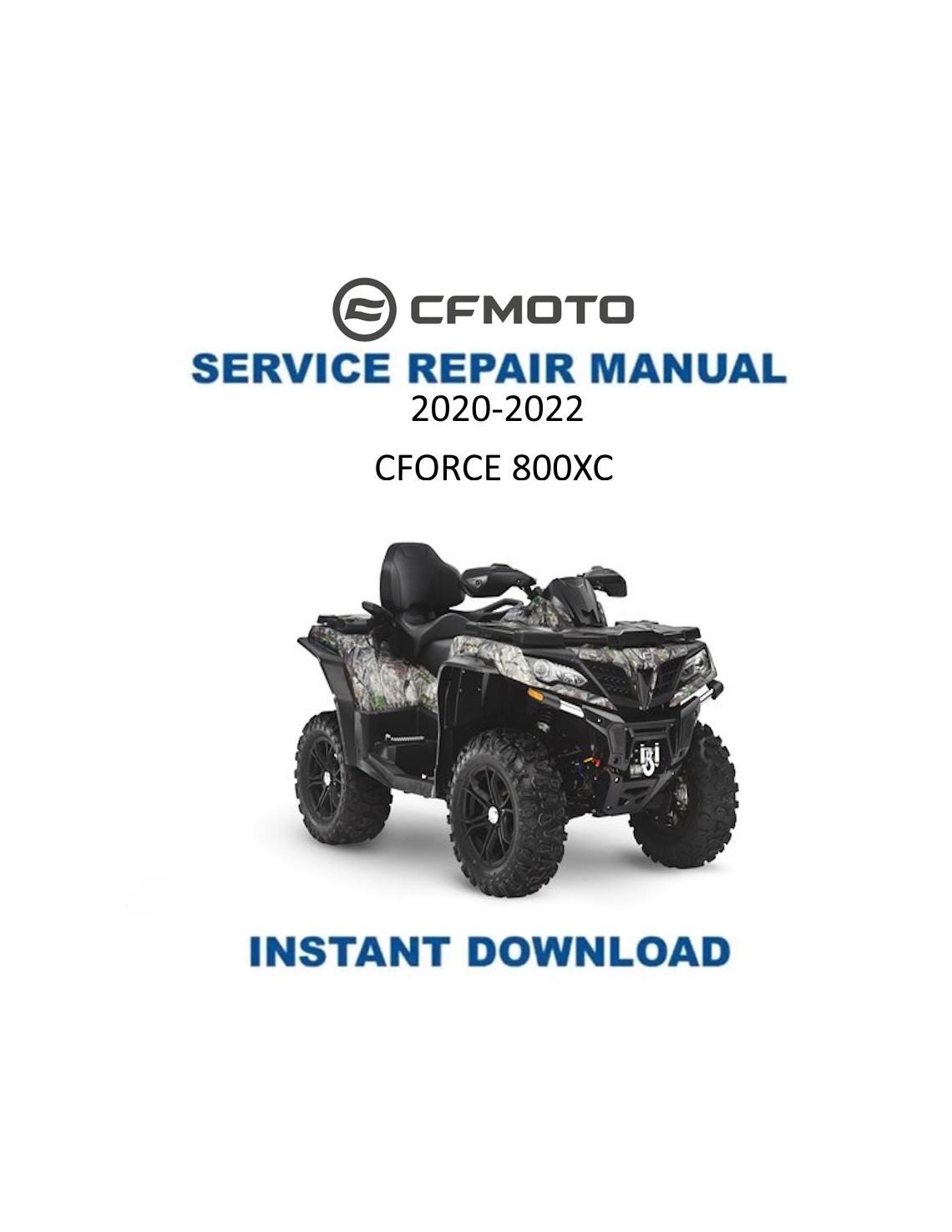 CFMOTO CFORCE CF80OXC Service Repair Manual 2020-2022 - Service Manual PDF Instant Download