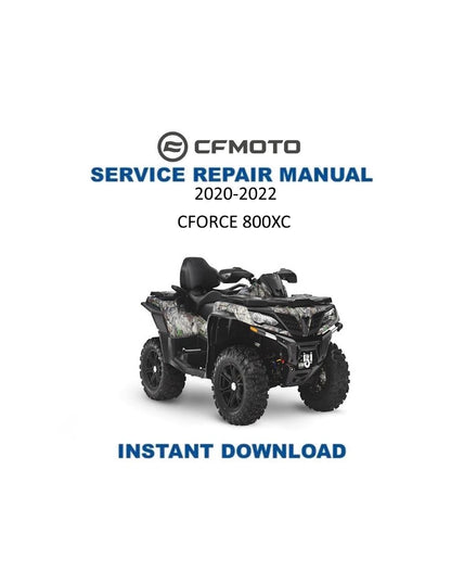 CFMOTO CFORCE CF80OXC Service Repair Manual 2020-2022 - Service Manual PDF Instant Download
