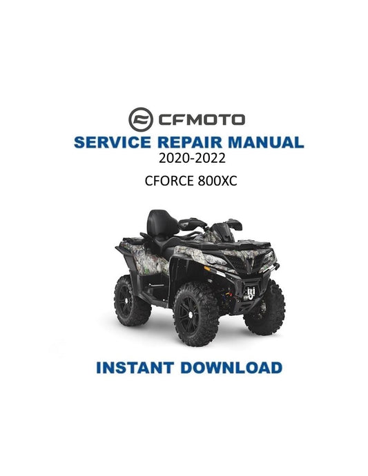 CFMOTO CFORCE CF80OXC Service Repair Manual 2020-2022 - Service Manual PDF Instant Download
