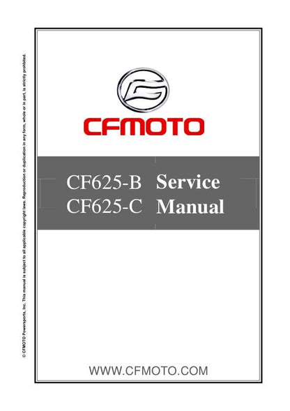 CFMOTO CFORCE CF625-B CF625-C Service Repair Manual factory service manual title page