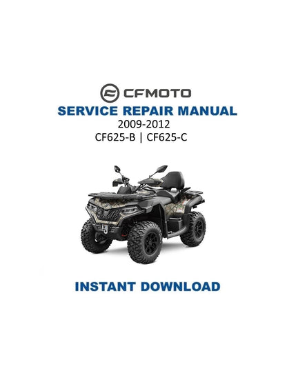 CFMOTO CFORCE CF625-B CF625-C Service Repair Manual 2009-2014 - Service Manual PDF Instant Download