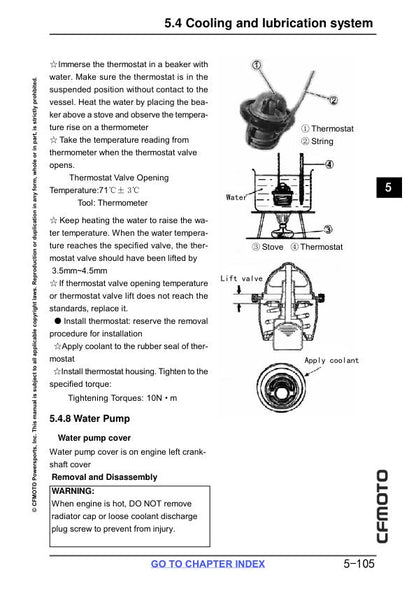 CFMOTO CFORCE 520 Service Repair Manual sample page showing schematics and diagrams