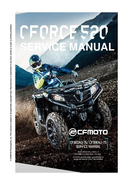 CFMOTO CFORCE 520 Service Repair Manual factory service manual title page