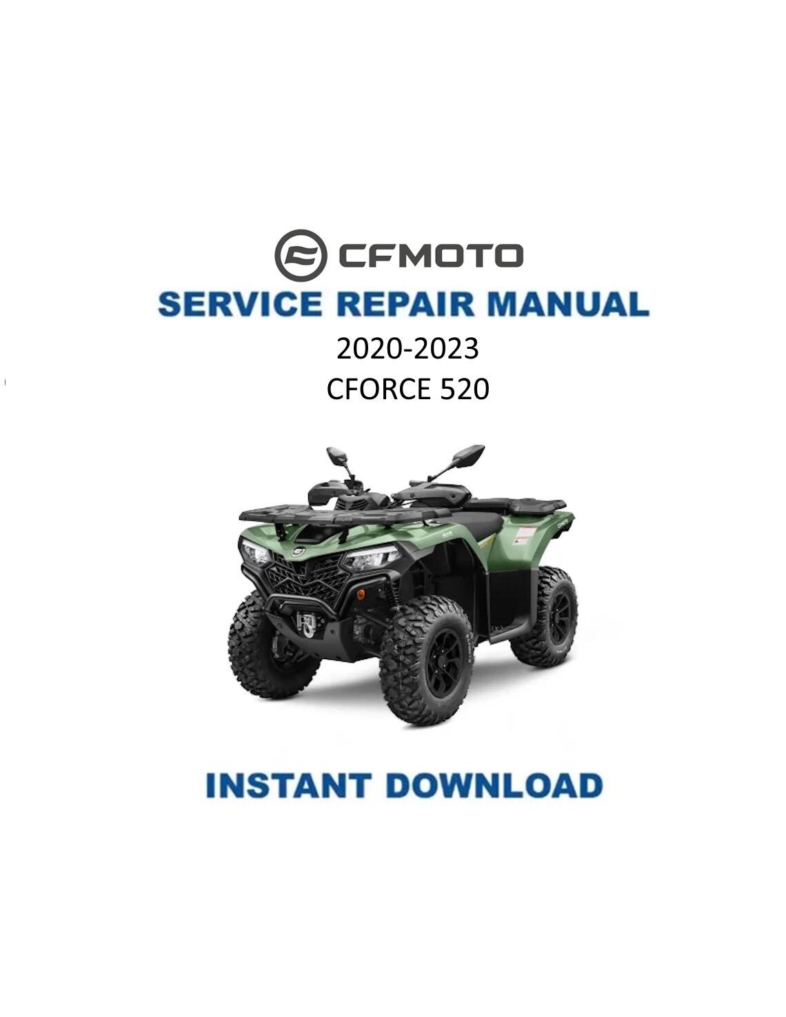 CFMOTO CFORCE 520 Service Repair Manual 2020-2023 - Service Manual PDF Instant Download