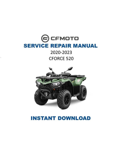 CFMOTO CFORCE 520 Service Repair Manual 2020-2023 - Service Manual PDF Instant Download